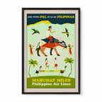 Mabuhay Miles Philippine Air Lines - Philippine Vintage Travel Poster
