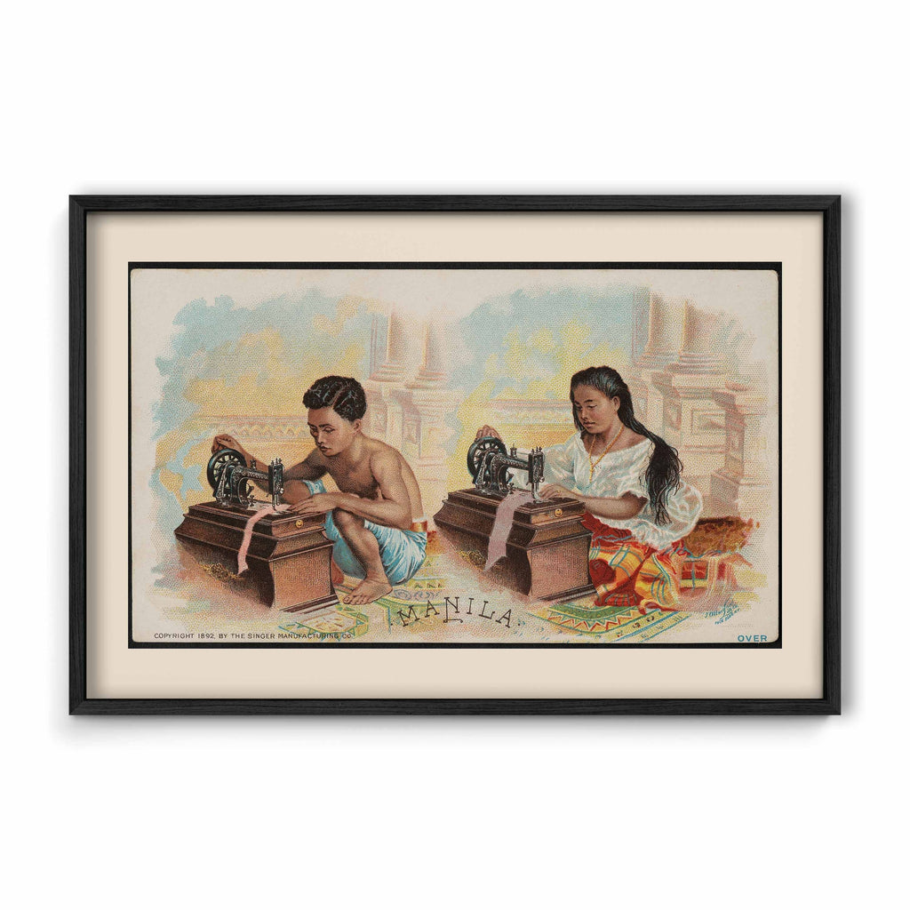 The singer Manila, 1892 by Singer Manufacturing Co. - Philippine Vintage Trade Card