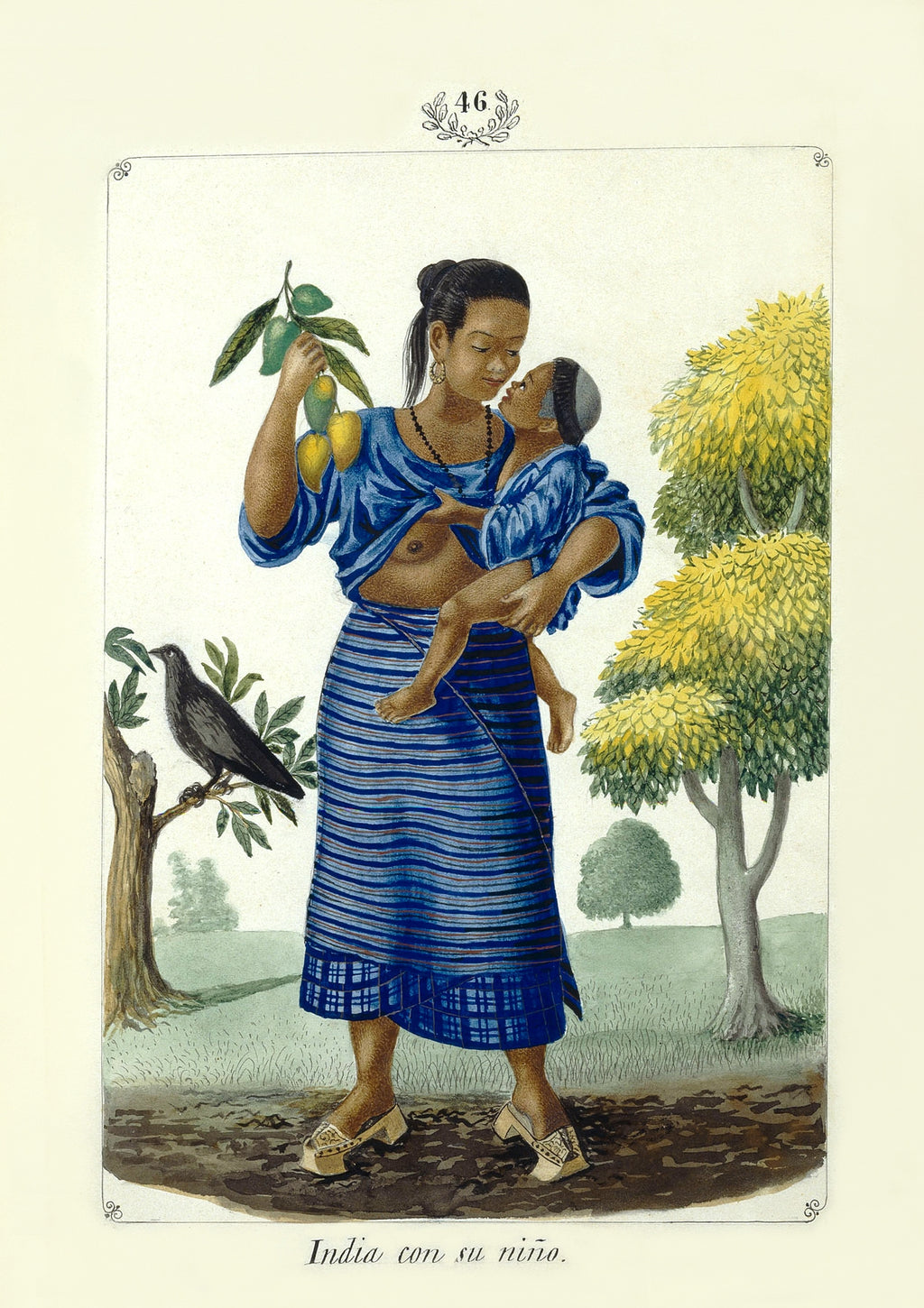 India con su Niño by José Honorato Lozano