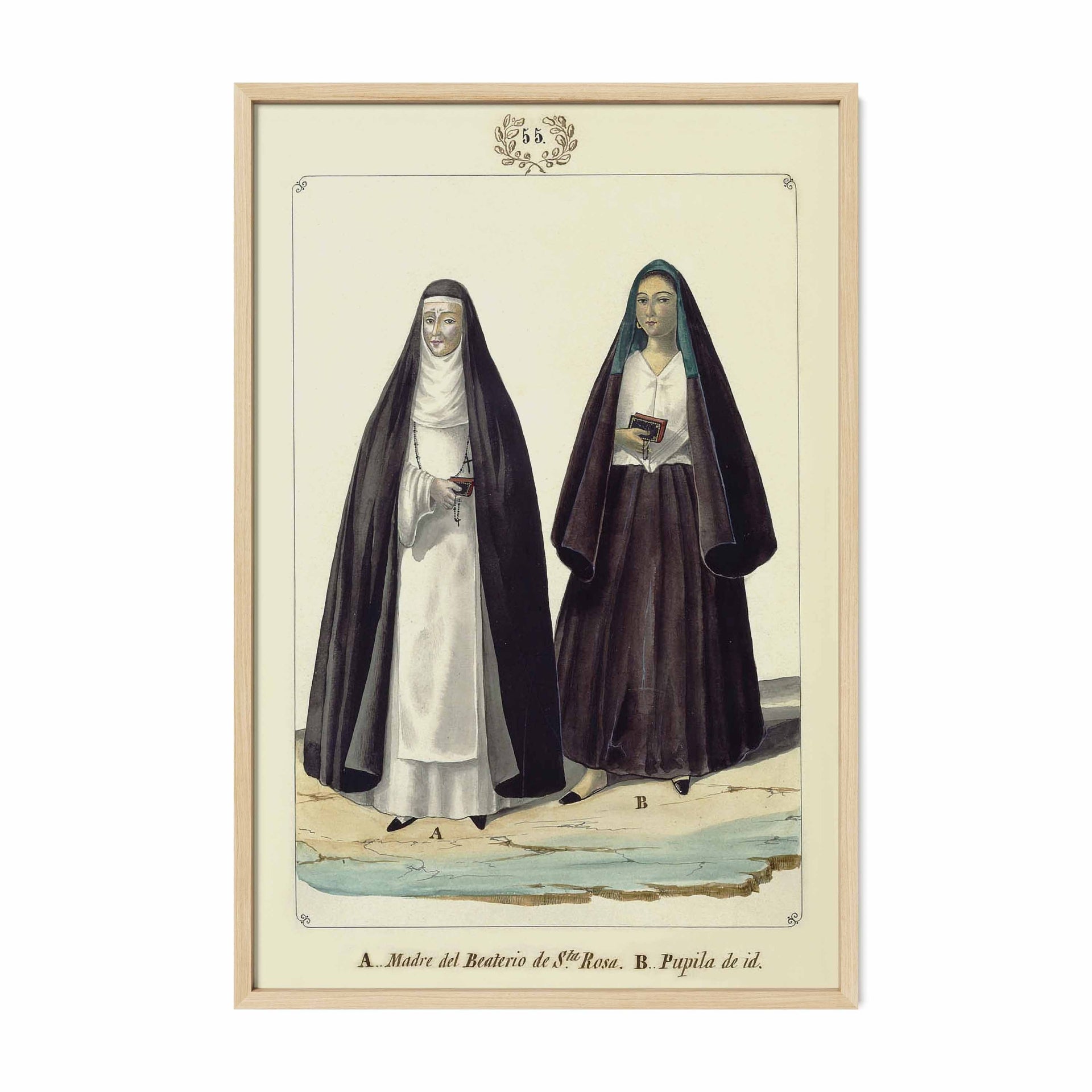 Madre del Beaterio de Santa Rosa y una Pupila by Jose Honorato Lozano
