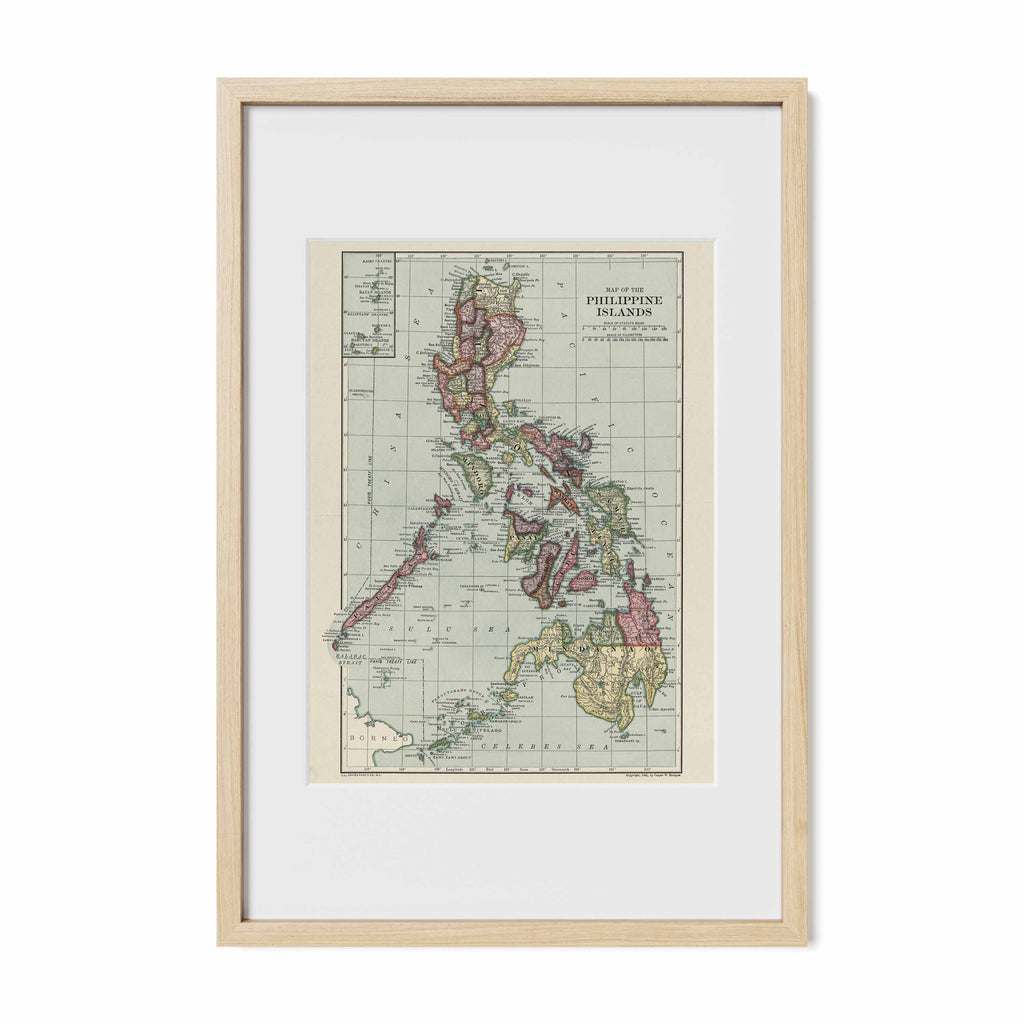 The Philippines Island Map - 1906