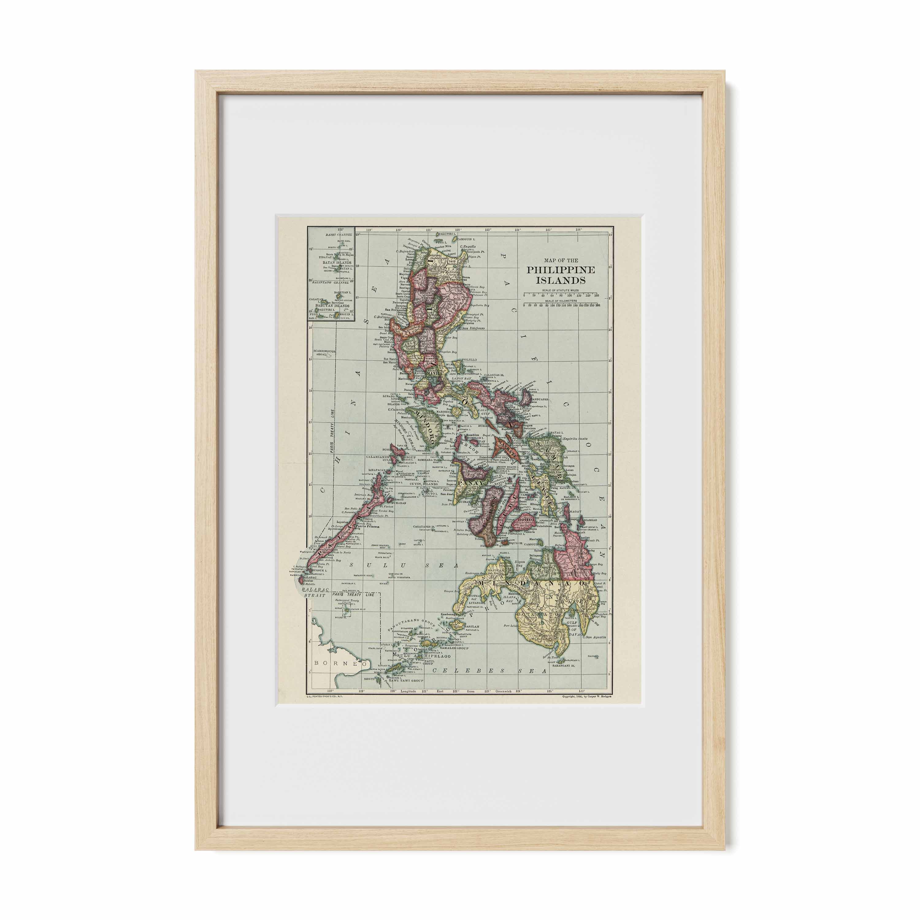 The Philippines Island Map - 1906