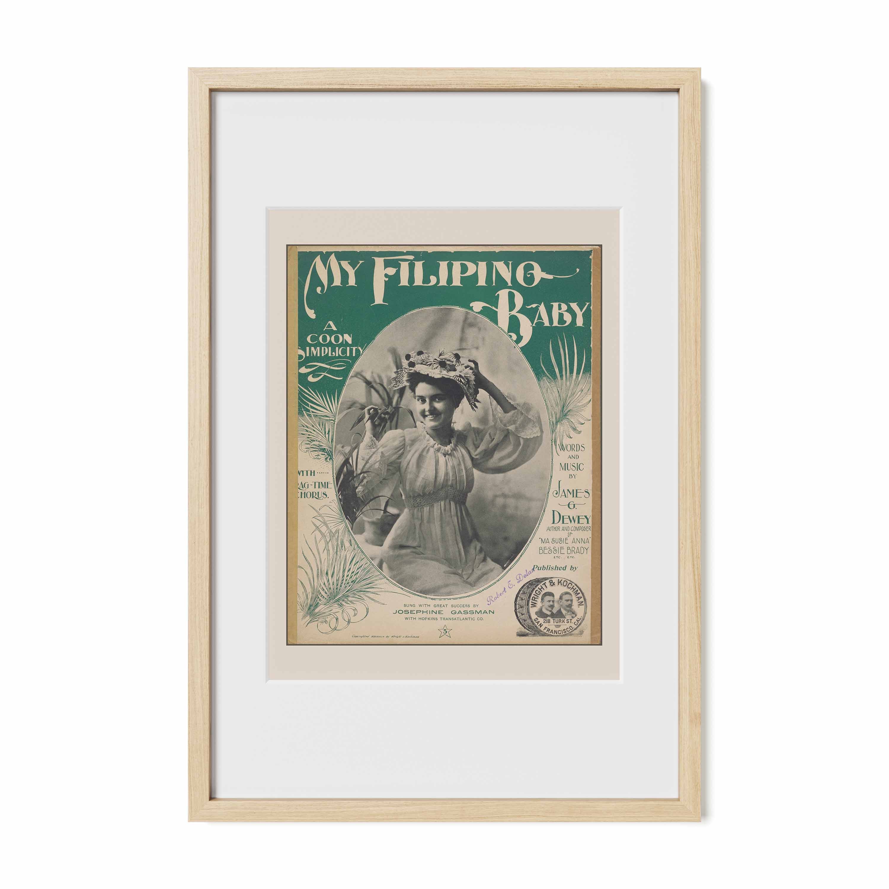 My Filipino Baby, 1899 - Philippine Vintage Sheet Music
