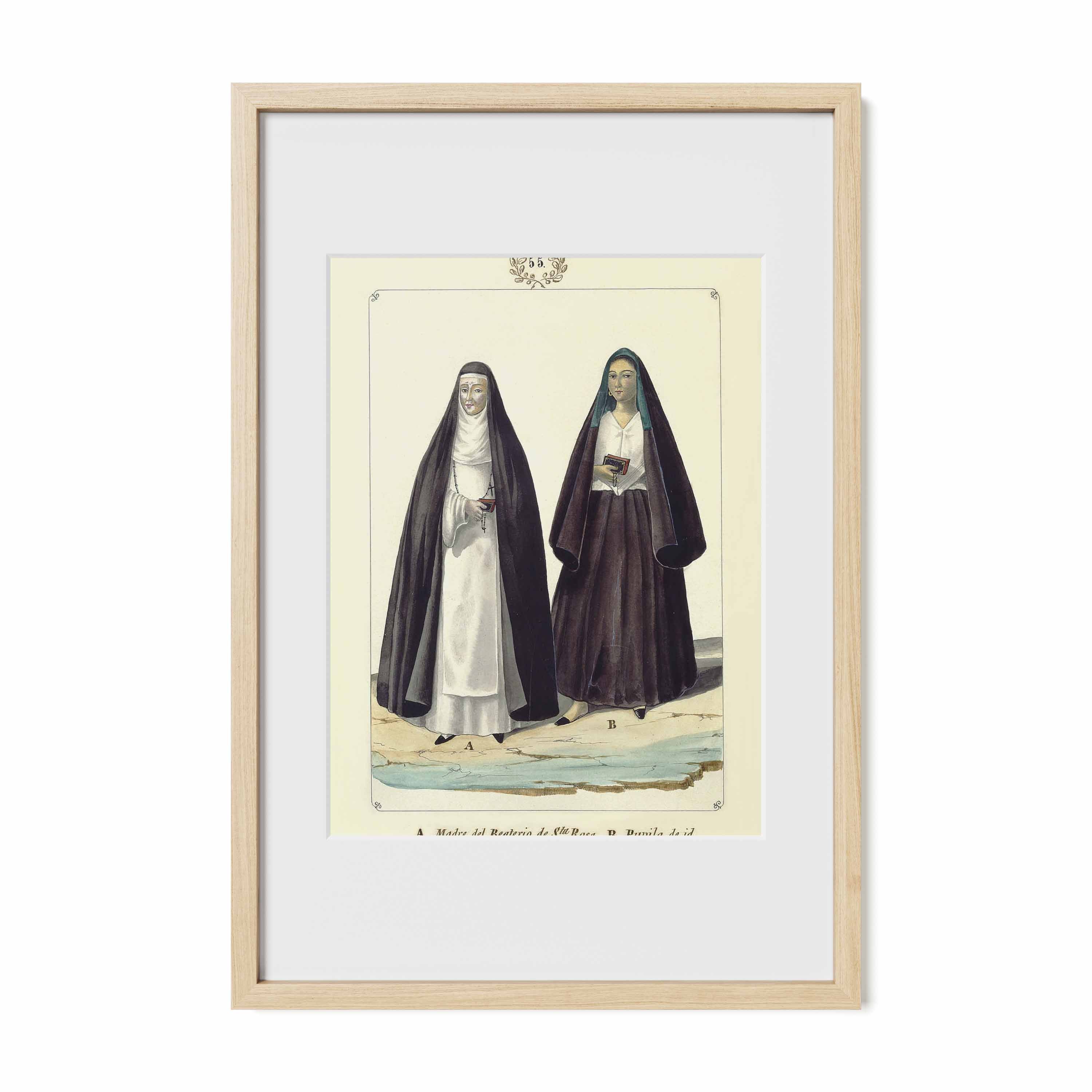 Madre del Beaterio de Santa Rosa y una Pupila by Jose Honorato Lozano
