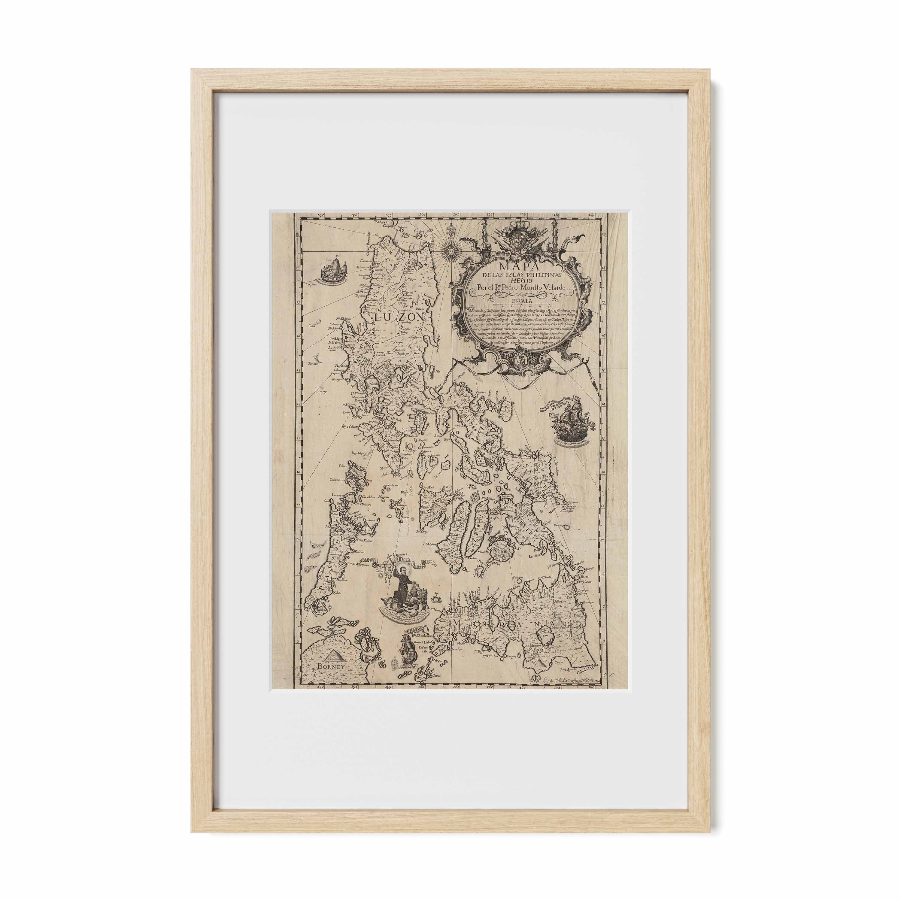 Mapa de las Yslas Philipinas, 1734 by Pedro Murillo Velarde