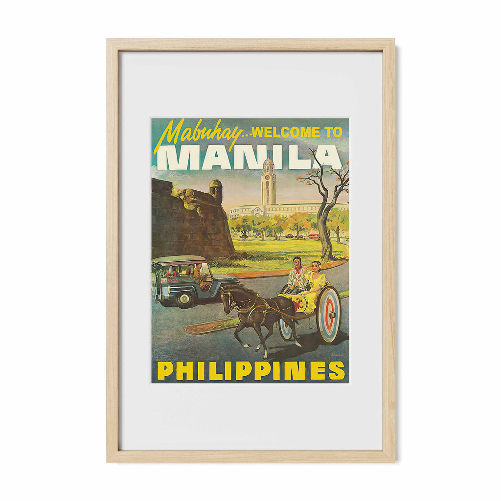 Mabuhay Welcome to Manila - Philippine Vintage Poster