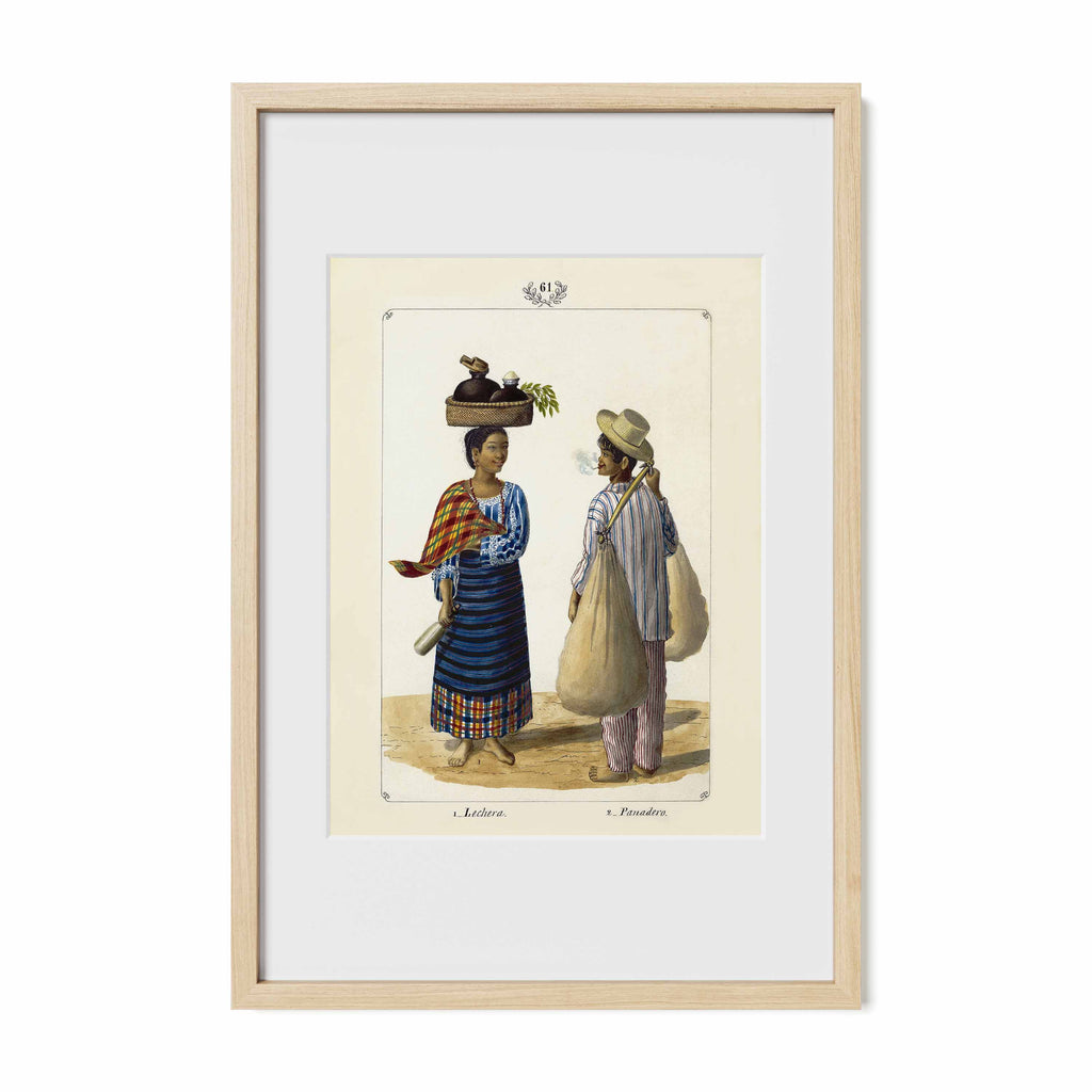 Lechera y Panadero, 1847 by José Honorato Lozano