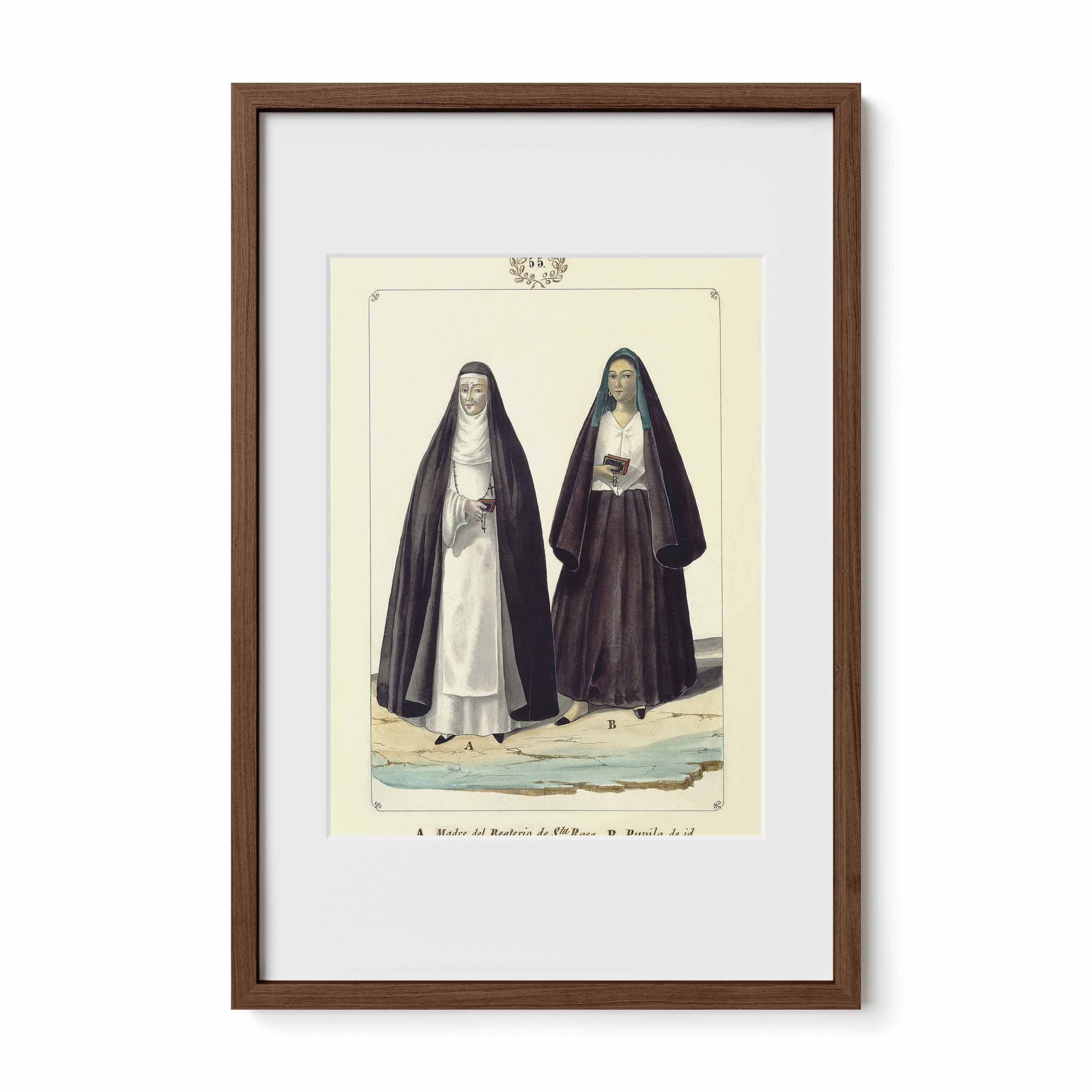 Madre del Beaterio de Santa Rosa y una Pupila by Jose Honorato Lozano