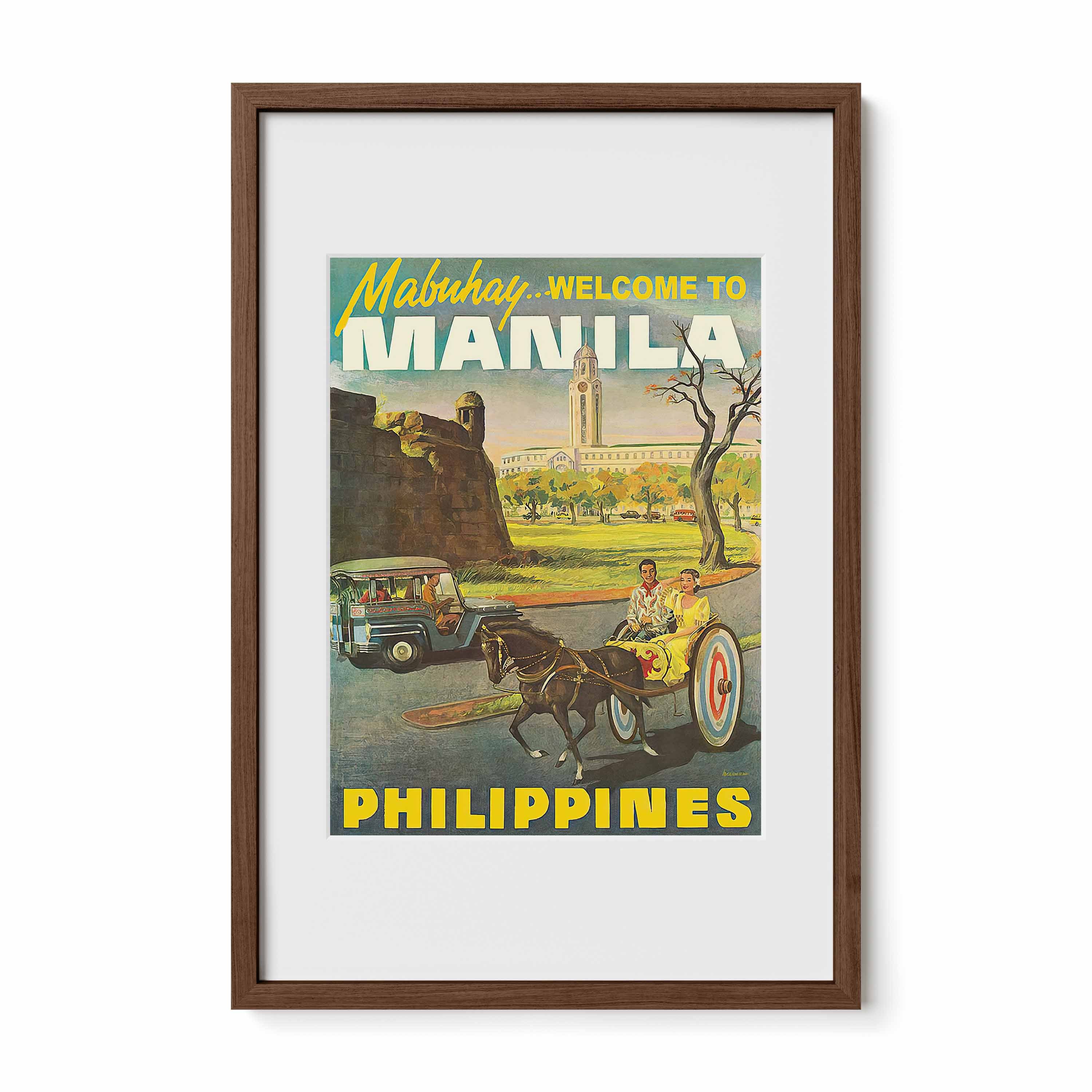 Mabuhay Welcome to Manila - Philippine Vintage Poster