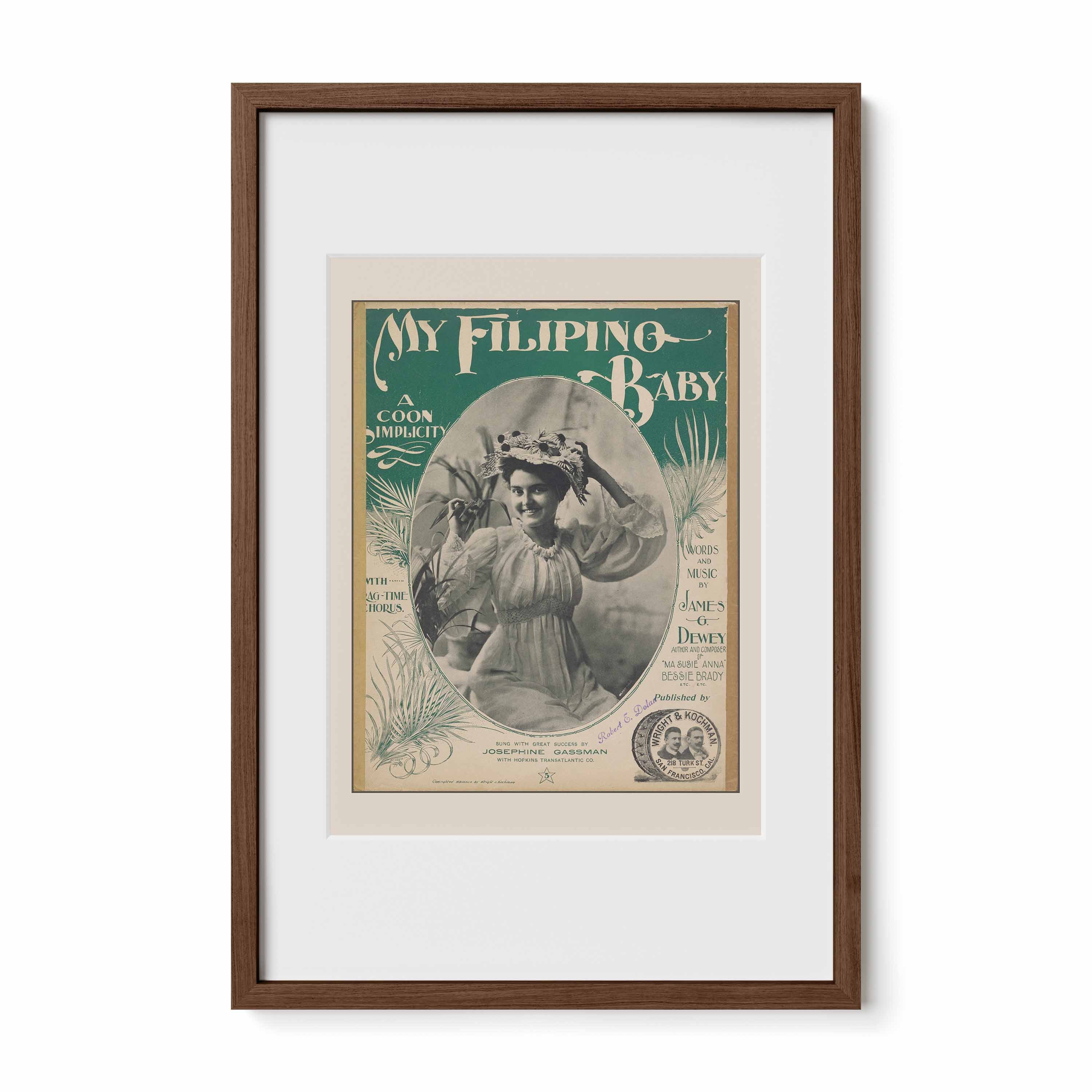 My Filipino Baby, 1899 - Philippine Vintage Sheet Music
