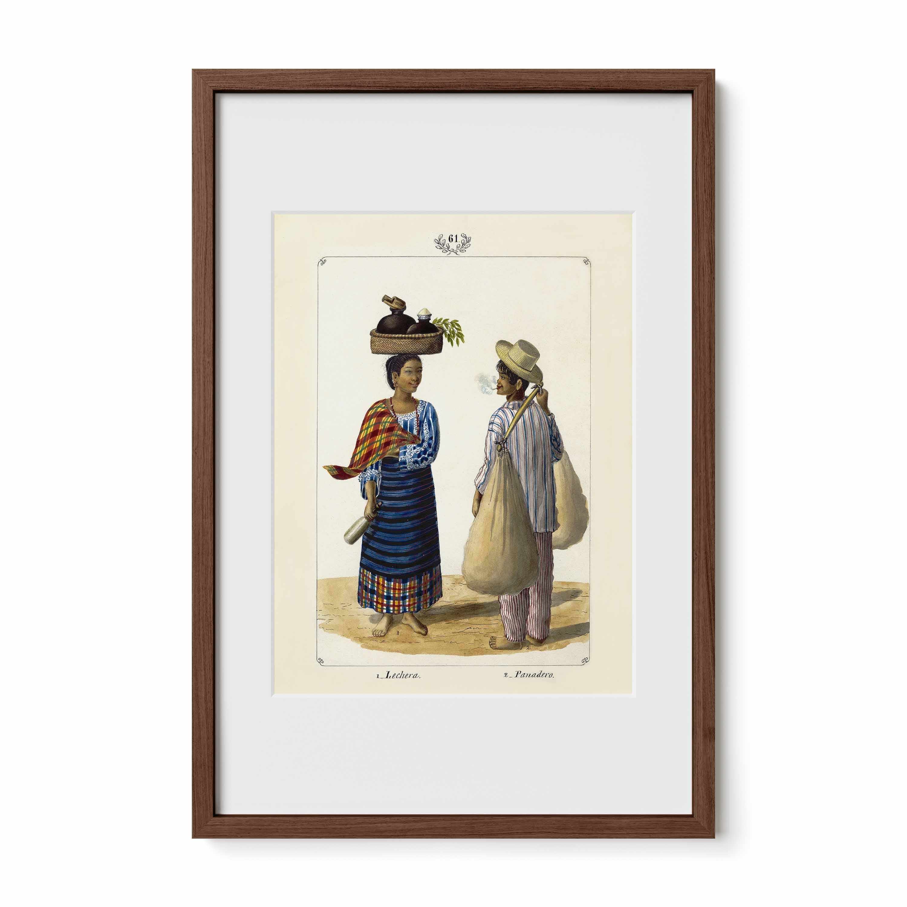 Lechera y Panadero, 1847 by José Honorato Lozano