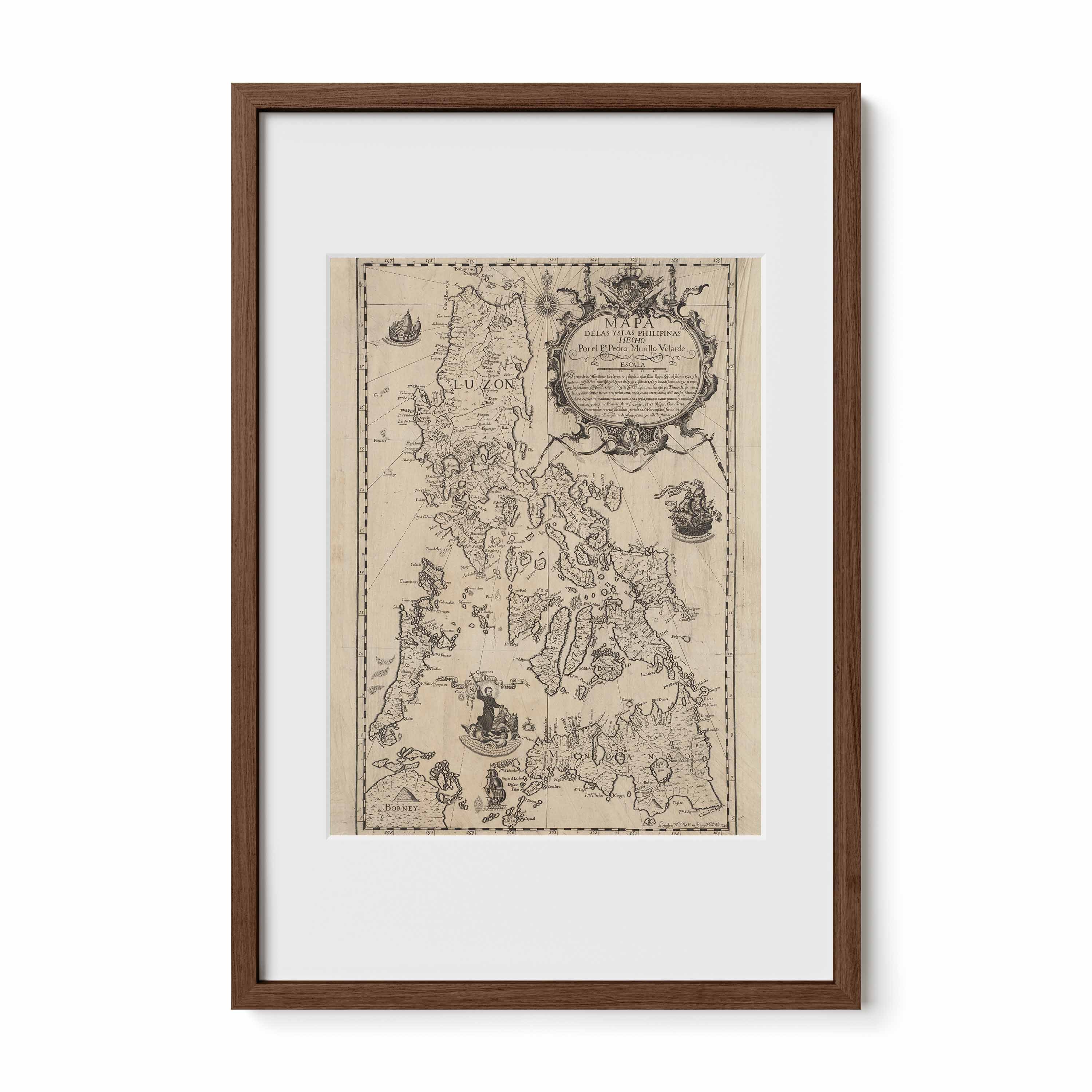 Mapa de las Yslas Philipinas, 1734 by Pedro Murillo Velarde