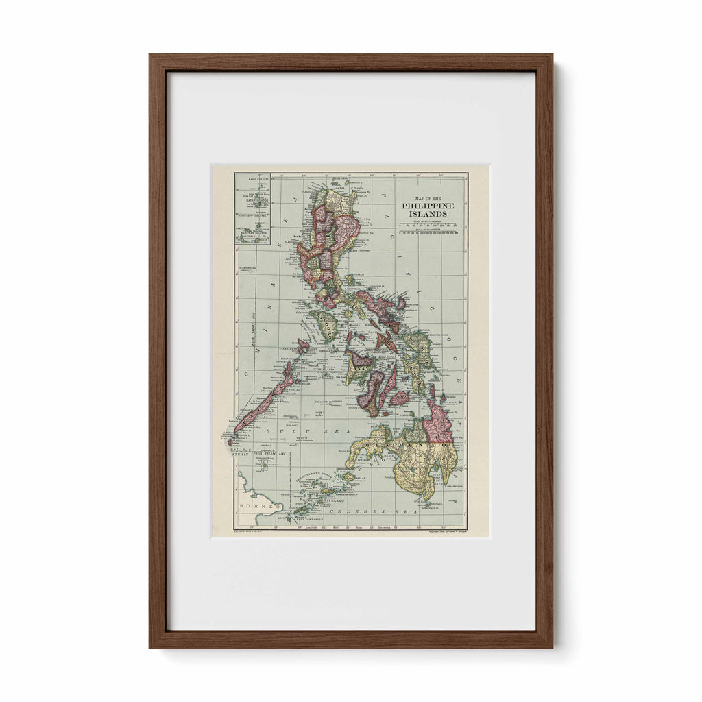 The Philippines Island Map - 1906