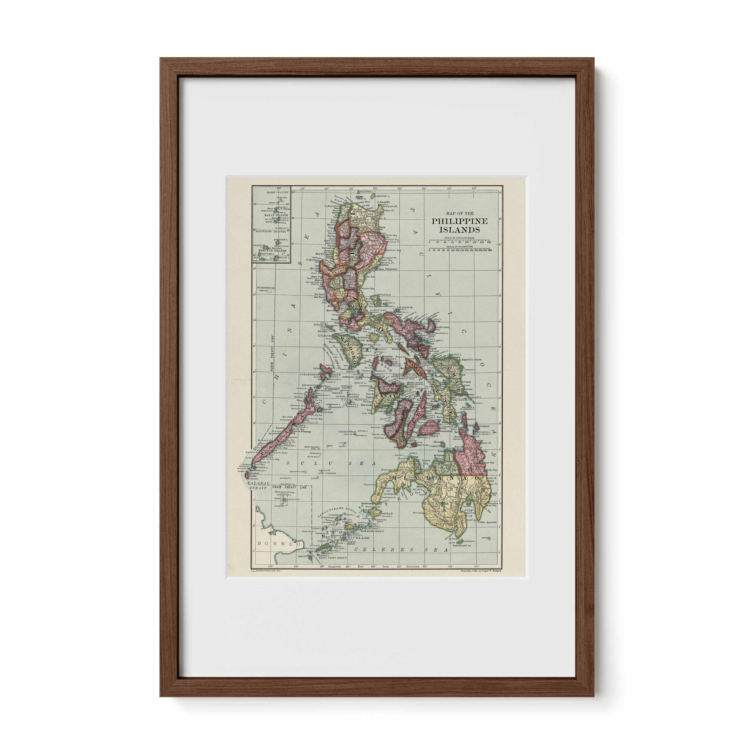 The Philippines Island Map - 1906