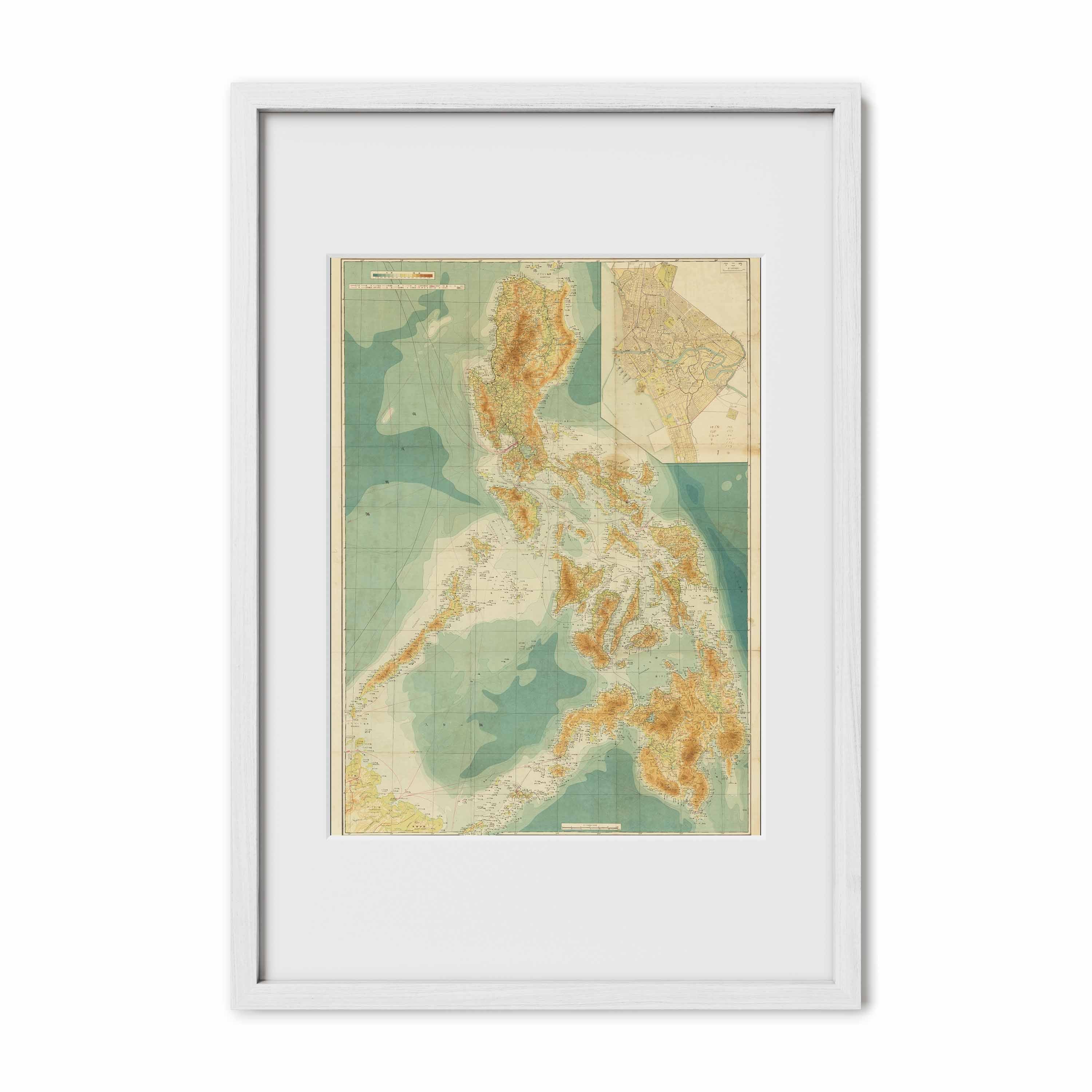 Japanese Map of the Philippines, 1944