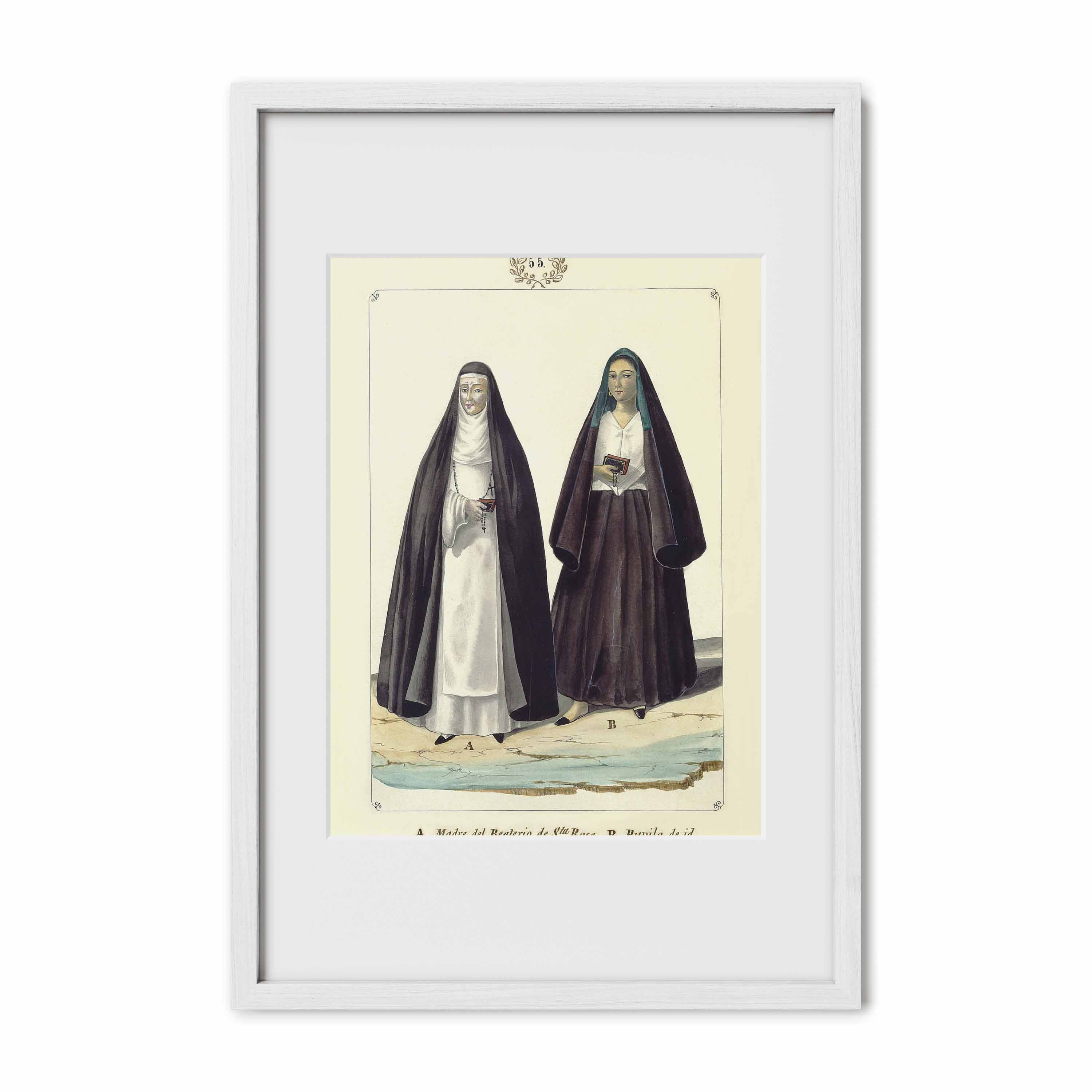 Madre del Beaterio de Santa Rosa y una Pupila by Jose Honorato Lozano