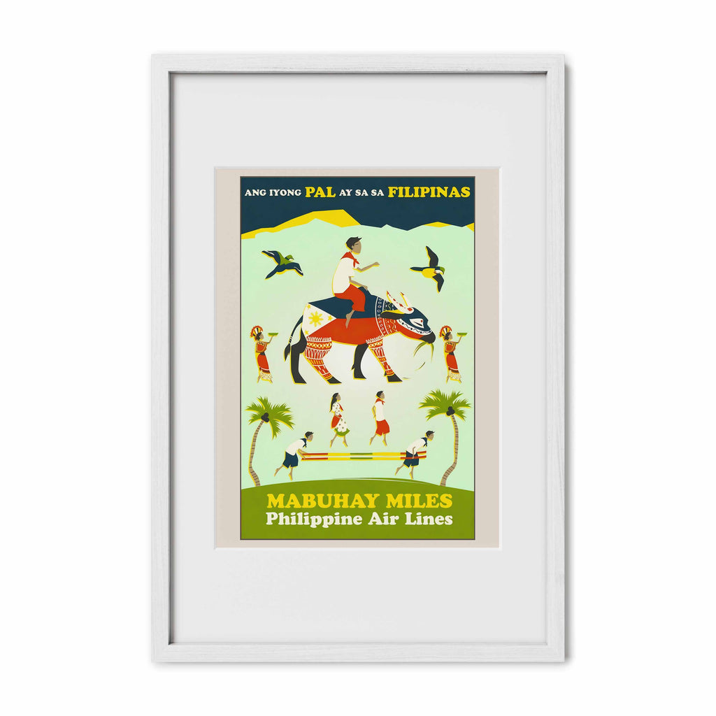 Mabuhay Miles Philippine Air Lines - Philippine Vintage Travel Poster