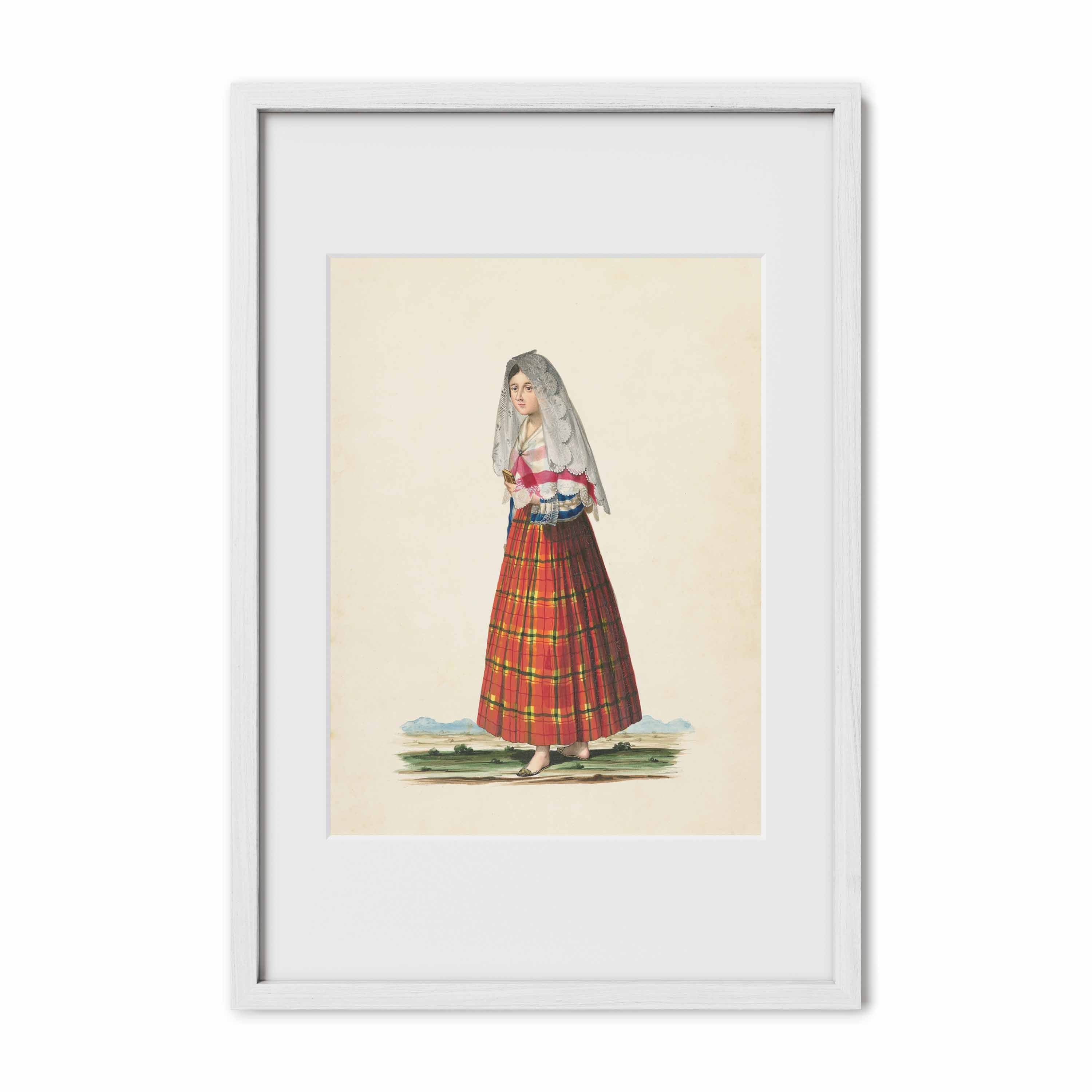 A Señorita Walking to Church in the Daytime by Justiniano Asuncion