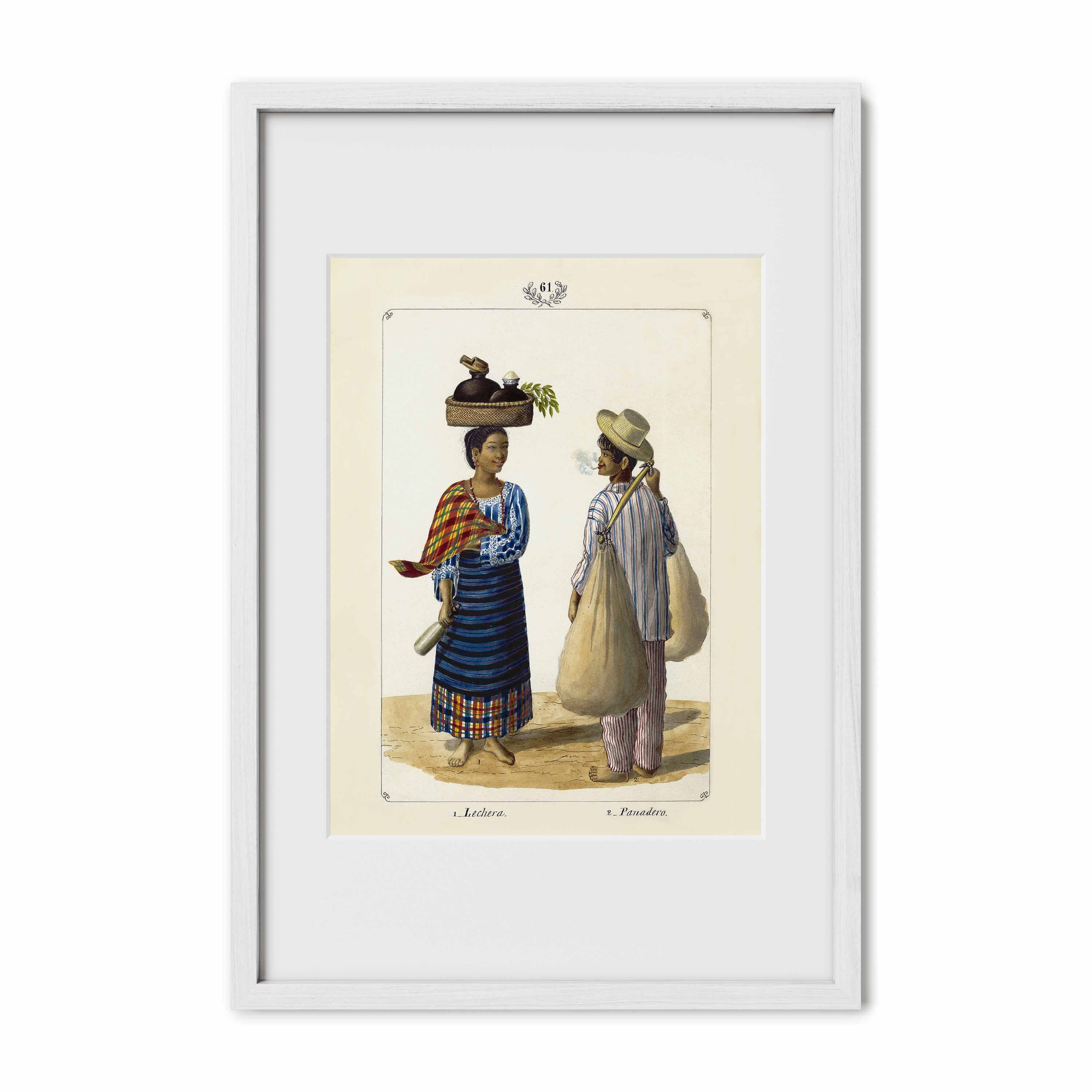 Lechera y Panadero, 1847 by José Honorato Lozano