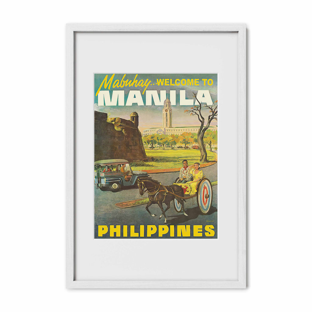Mabuhay Welcome to Manila - Philippine Vintage Poster