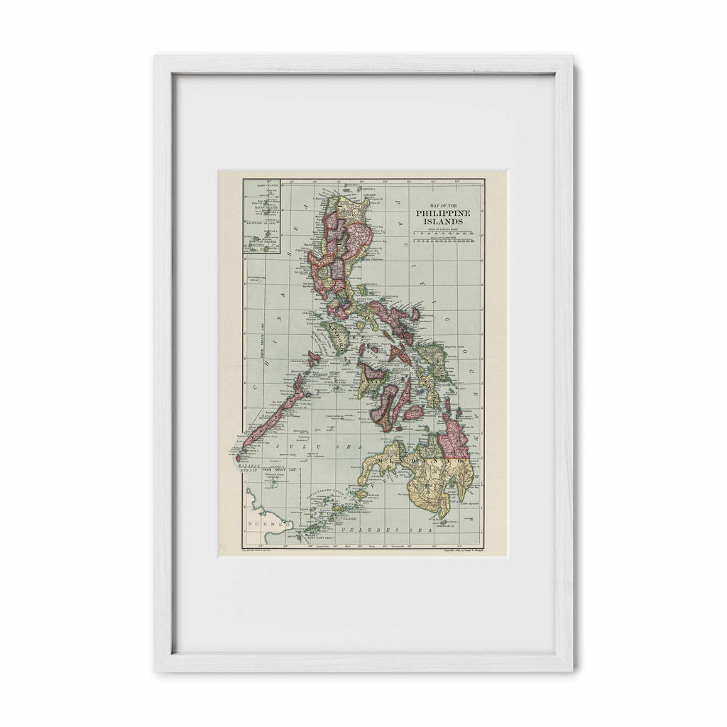 The Philippines Island Map - 1906
